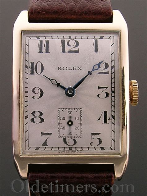 vintage rolex tank watch|rolex rectangular watches.